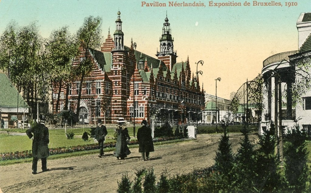 5 cartes postales - Expo 1910 - Bruxelles, Collections, Envoi
