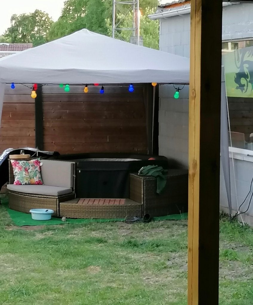 Jacuzzi, Tuin en Terras, Bubbelbaden en Hottubs, Ophalen, Zo goed als nieuw, Afdekzeil