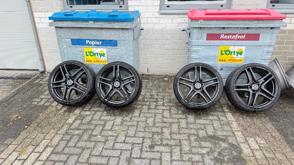 Jantes 20 pouces look Mercedes AMG de bons pneus 255 30 20, Enlèvement, Utilisé, Audi