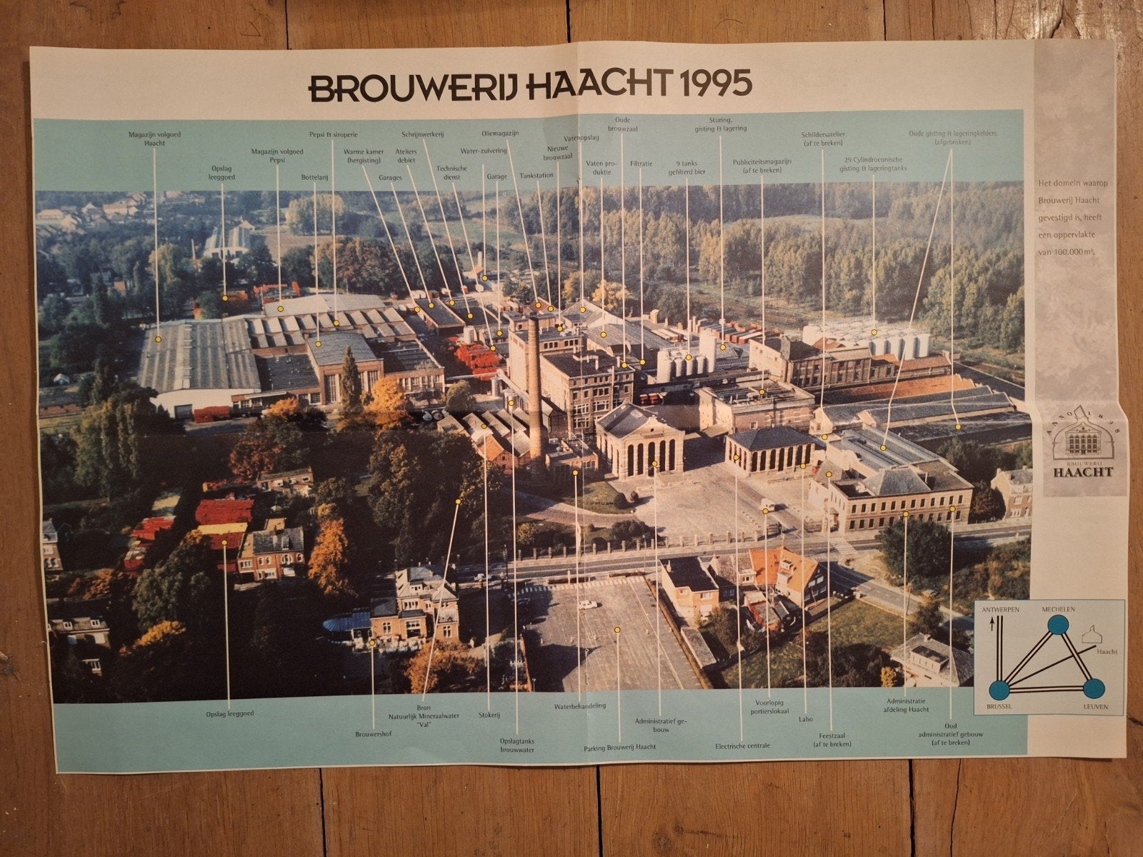 Poster brouwerij Haacht 1995, Ophalen of Verzenden