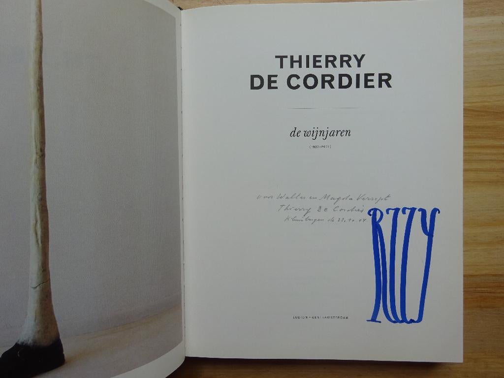 Thierry De Cordier, De Wijnjaren, 1982-2002, signed, Peinture et dessin, Comme neuf, Bernard Dewulf, Enlèvement ou Envoi
