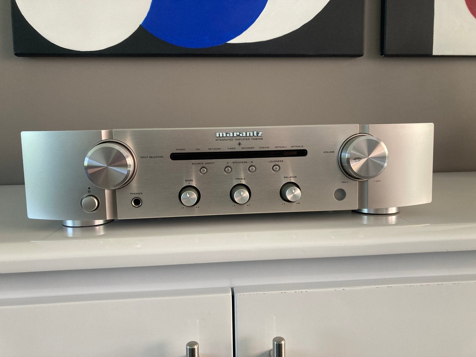 MARANTZ PM6006 Versterker silver/gold, Audio, Tv en Foto, Versterkers en Ontvangers, Ophalen, Zo goed als nieuw, Stereo, Marantz