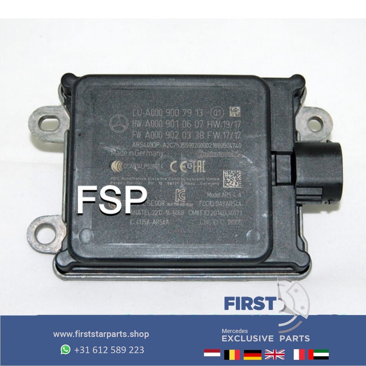 A0009007913 RADARSENSOR Mercedes A B C CLA CLS E G GLA GLE G, Utilisé, -, -, Enlèvement ou Envoi