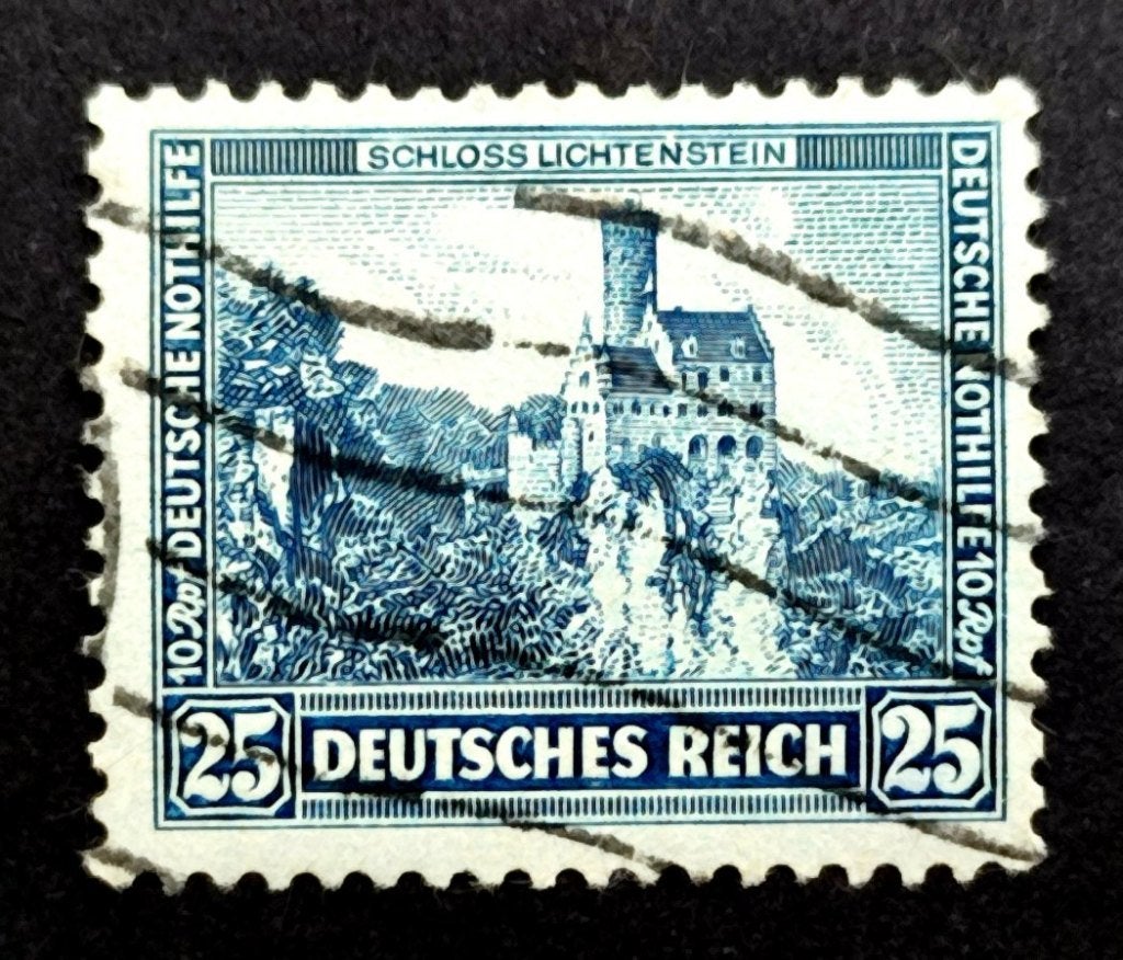 Dt.Reich: Schloss Lichtenstein 1932! R, Postzegels en Munten, Ophalen of Verzenden, Overige periodes, Gestempeld
