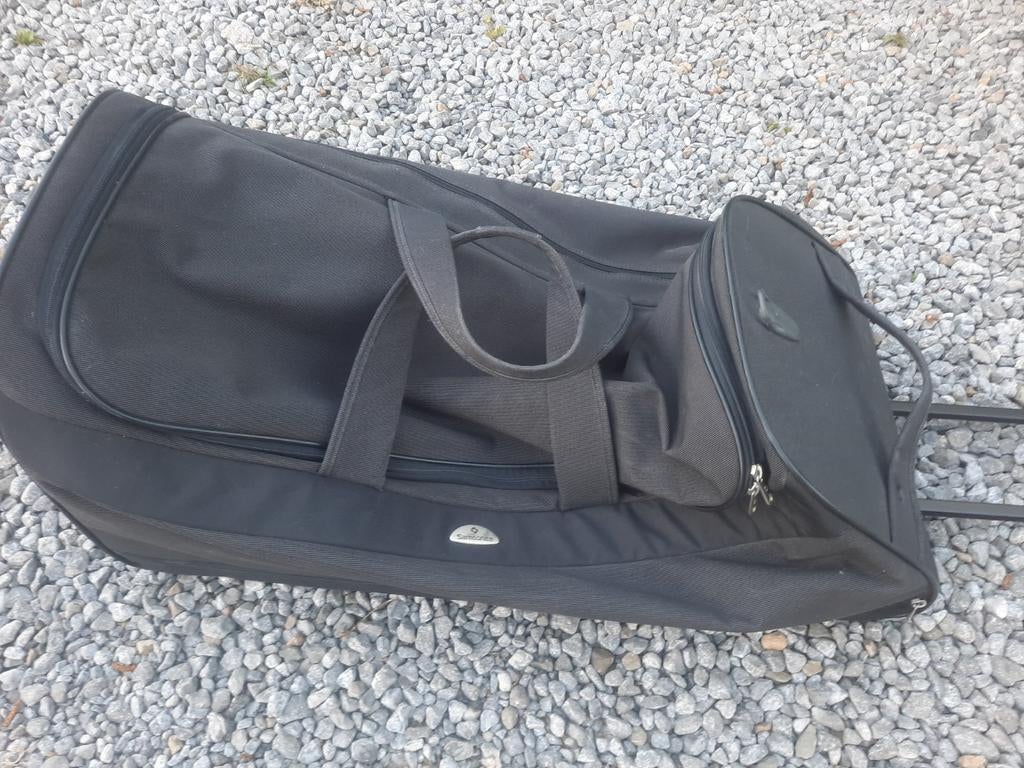 Grand sac de voyage Samsonite, Enlèvement, Utilisé, Noir, Roulettes