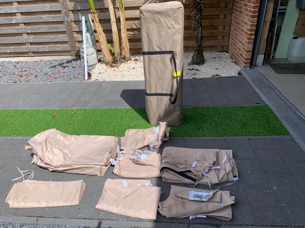Plooibare Partytent met zijwanden 3x6, Tuin en Terras, Partytenten, Ophalen, Gebruikt, Opvouwbaar, Partytent