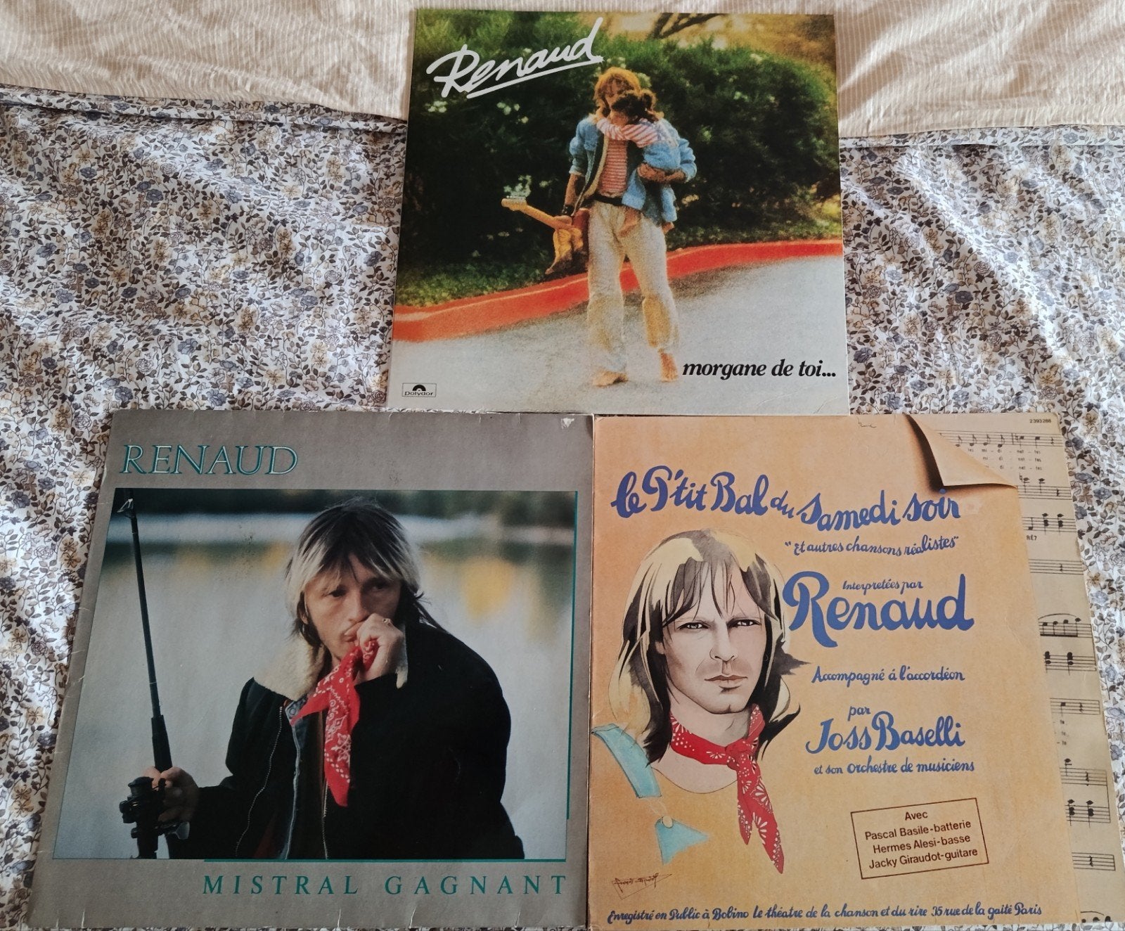 3 albums vinyles de Renaud, CD & DVD, Enlèvement, Utilisé, Rock classique