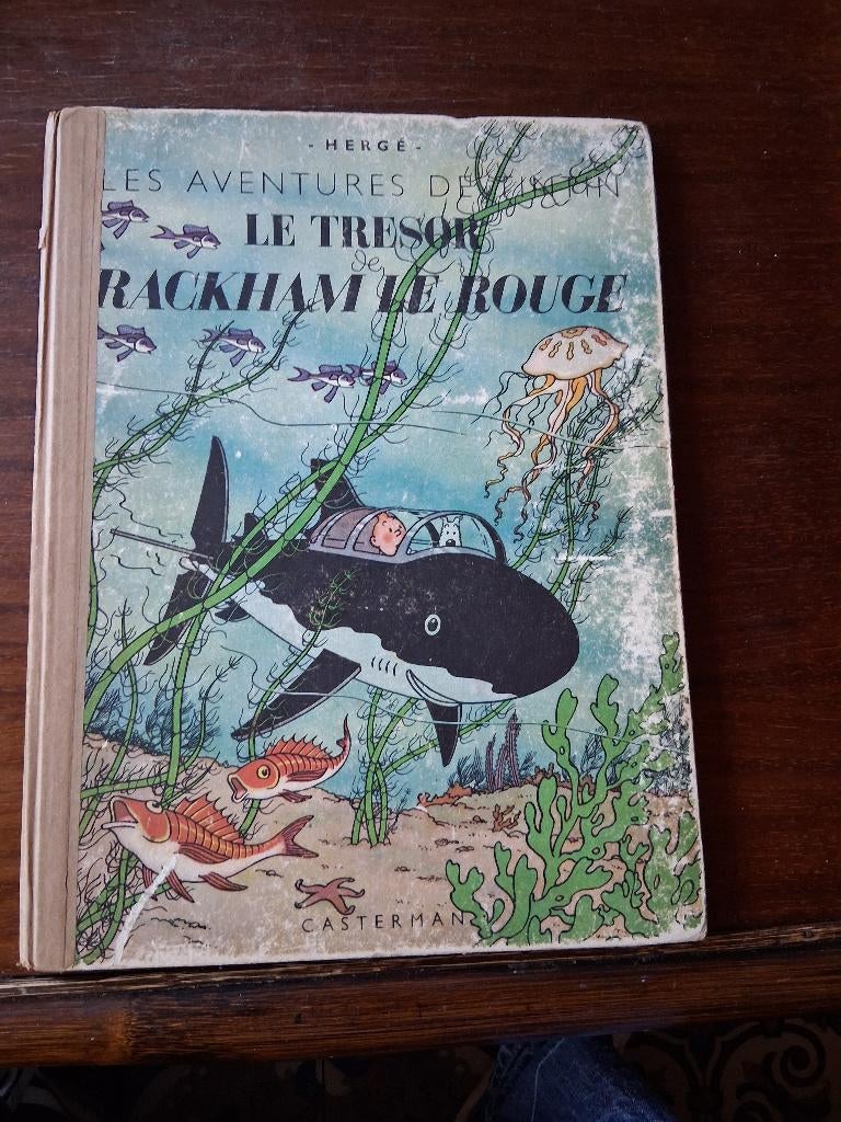 Kuifje DE SCHAT van RACKHAM THE RED 1946, Boeken, Stripverhalen, Eén stripboek, Hergé, Ophalen, Gelezen