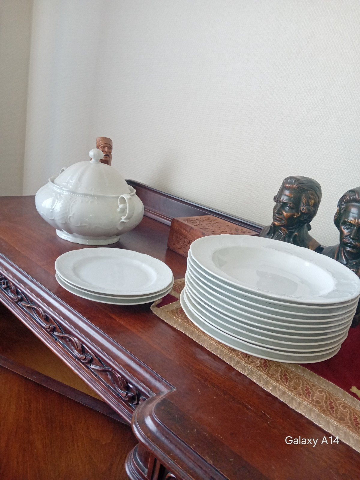 Service vaisselle porcelaine blanche Seltmann Weiden W. Germ, Enlèvement, Émail