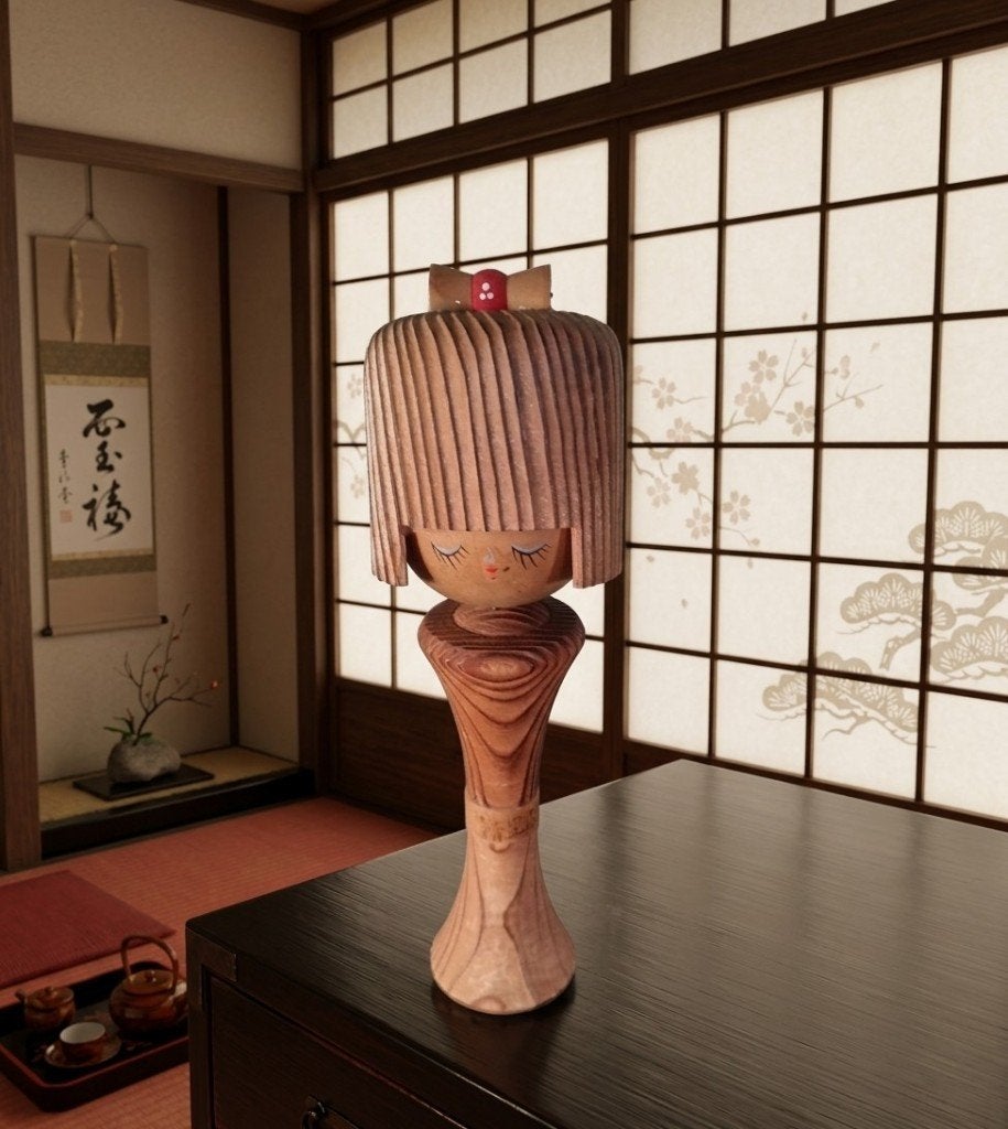 Sosaku Kokeshi séparé, Antiquités & Art, Art | Art non-occidental, Poupée, Japon, Bois, Multicolore, Peint, Fait main, Décoré