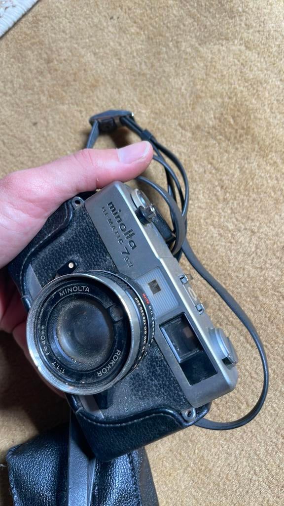 Minolta Hi-Matic– Appareil photo argentique télémétrique, Audio, Tv en Foto, Fotocamera's Analoog, Ophalen, Zo goed als nieuw