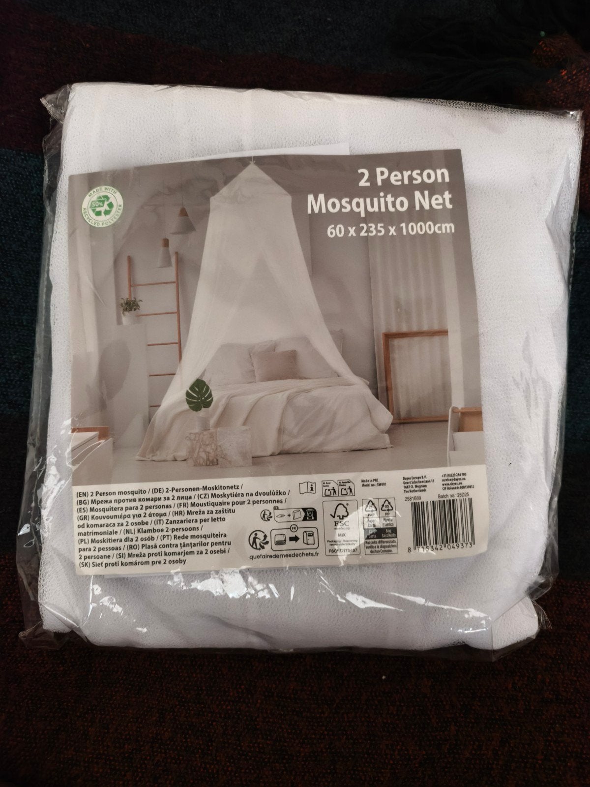 Moustiquaire, Enlèvement ou Envoi