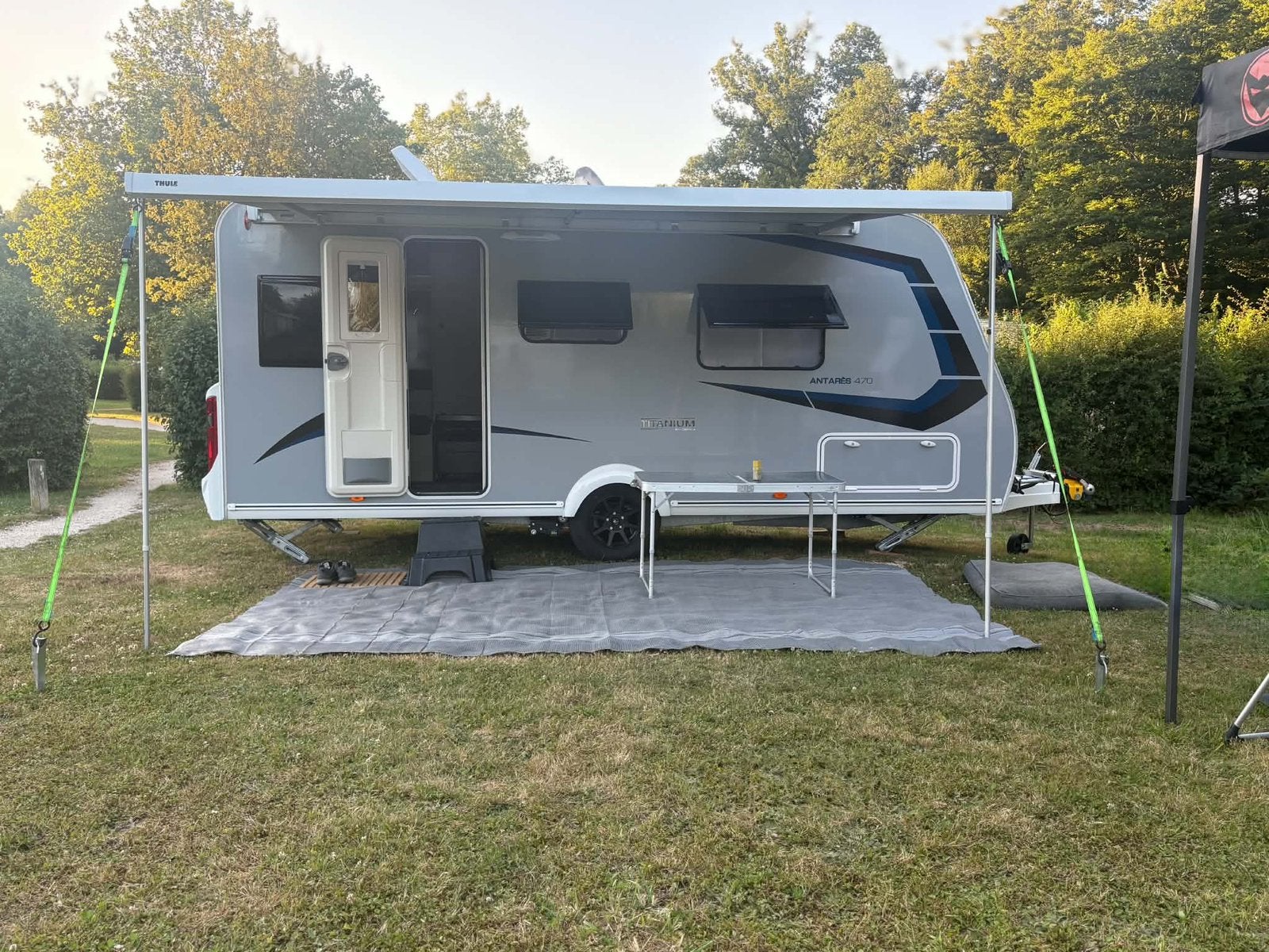Caravane Caravalair 470 Antares Titanium Anniversary, Enlèvement, Comme neuf, Polyester