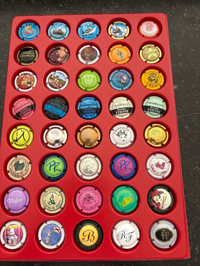 40 champagne capsules mooi gevarieerd lot E, Ophalen of Verzenden