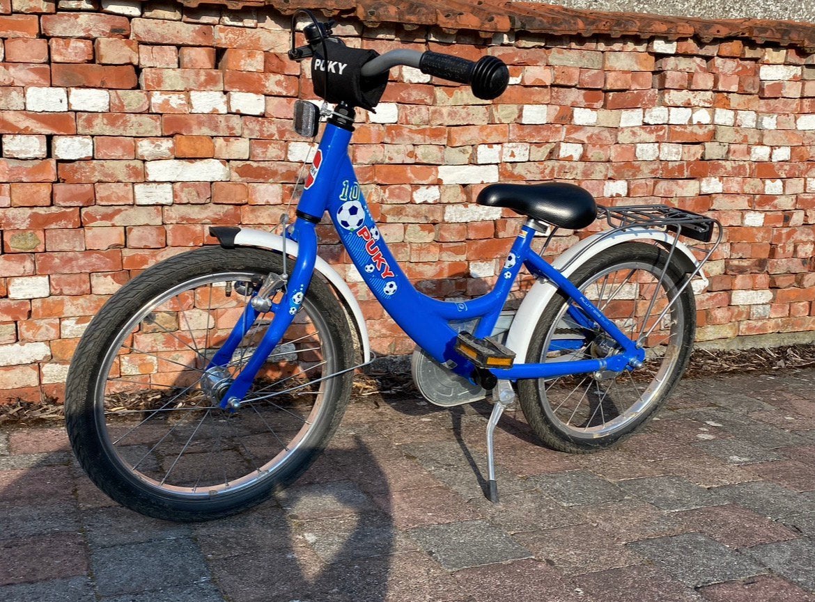 Puky kinderfietsje 18 inch, Fietsen en Brommers, Ophalen, Terugtraprem, Gebruikt, Handrem