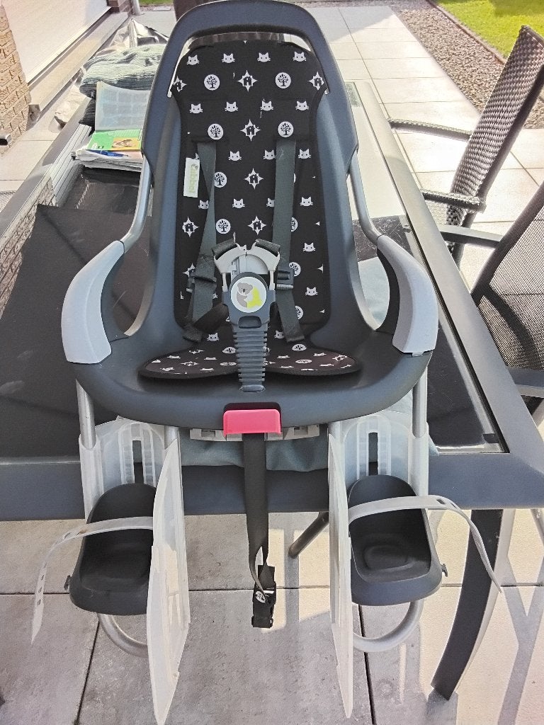 Fietsstoel Qibbel, Fietsen en Brommers, Achterzitje, Voetsteuntjes, Zo goed als nieuw, Qibbel