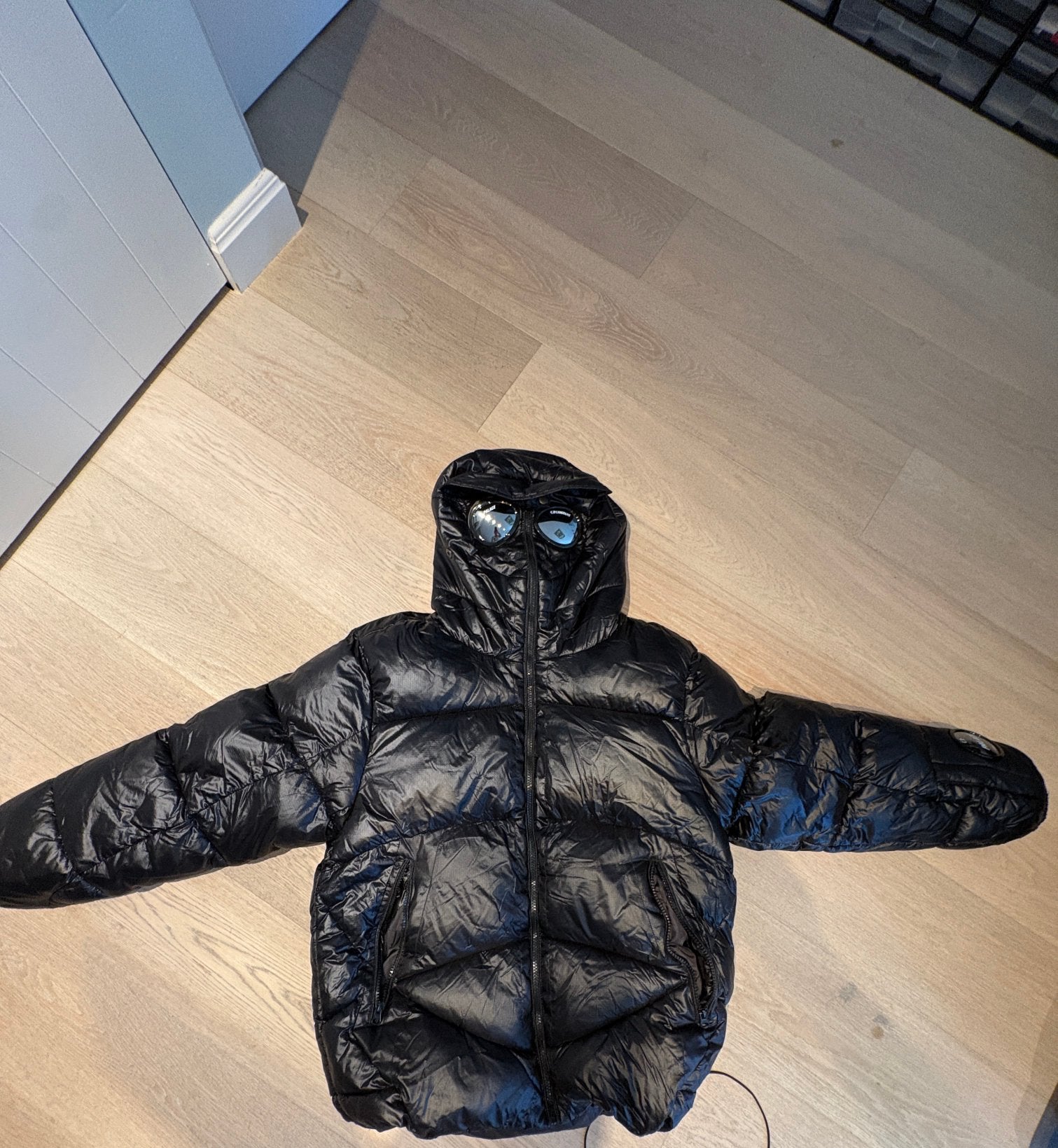 CP company X Palace puffer jacket, Kleding | Heren, Jassen | Winter, Verzenden, Zo goed als nieuw, Maat 52/54 (L), Zwart