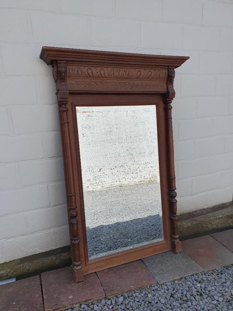 Ancien miroir de cheminée (trumeau), Enlèvement, Utilisé