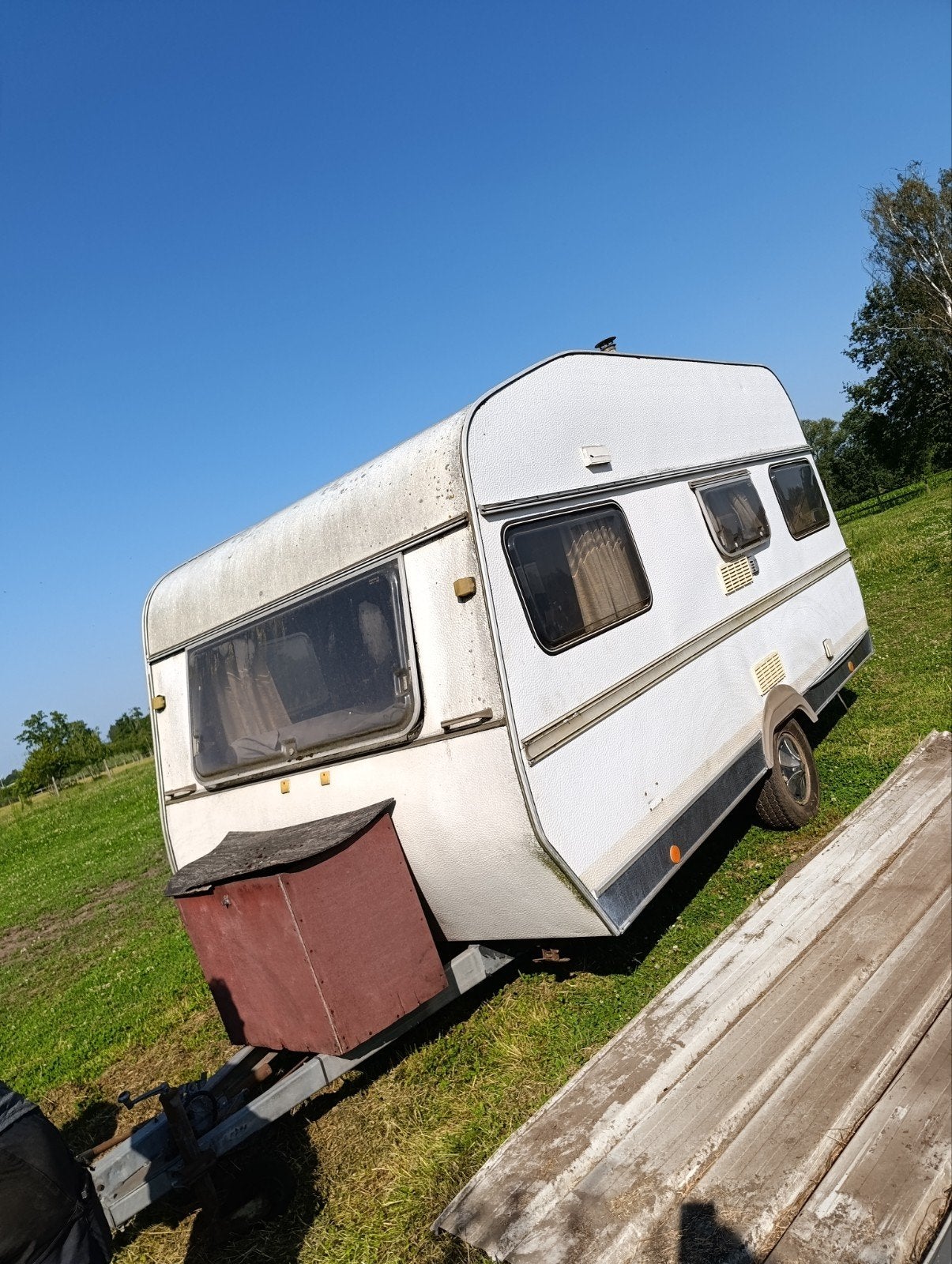 Oude caravan