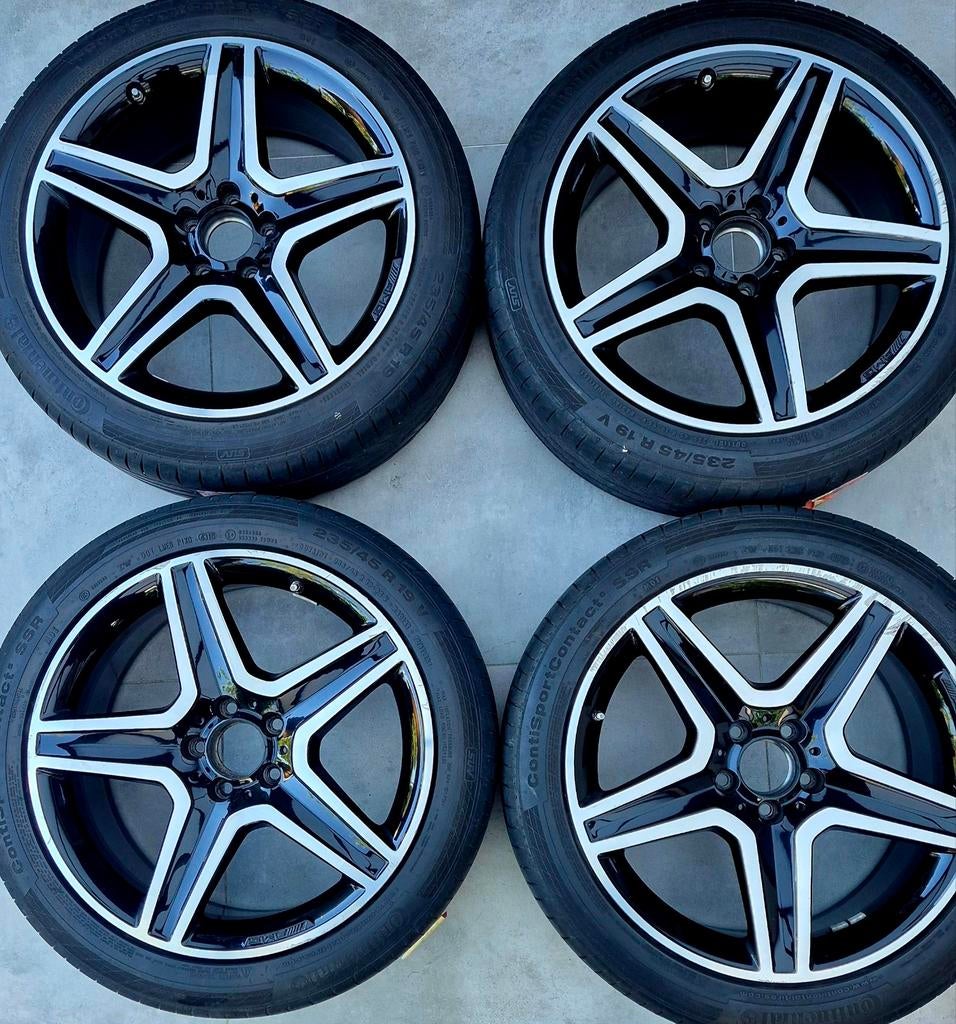 ORIGINEEL MERCEDES 19 INCH AMG VELGEN MET GOEIE BANDEN, Auto-onderdelen, Banden en Velgen, Ophalen, 19 inch, Zomerbanden, Banden en Velgen