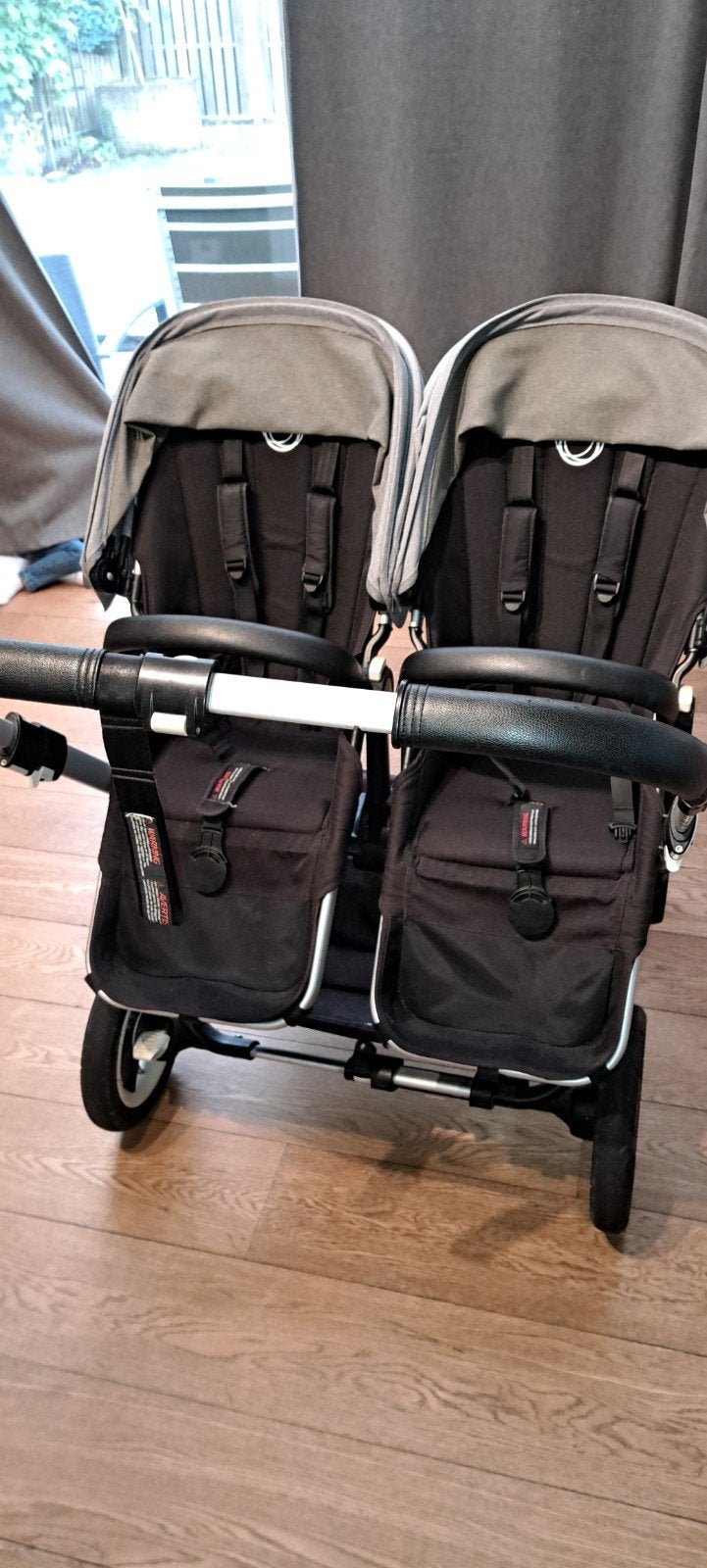 Dubbele kinderwagen te koop, Kinderen en Baby's, Ophalen, Gebruikt