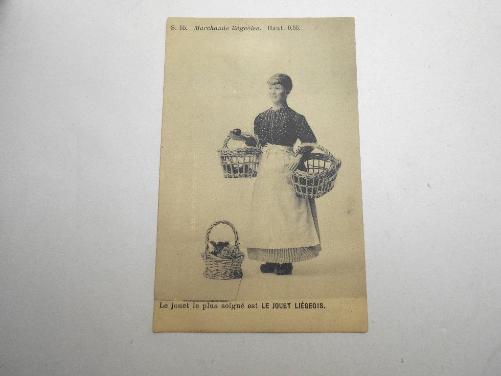 ancienne carte postale Liège La marchande de jouets, Collections, Enlèvement ou Envoi, Non affranchie, Liège