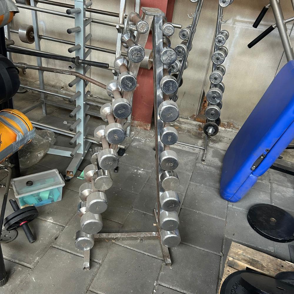 Dumbbell rek – 1-10 KG, Sport en Fitness, Ophalen of Verzenden, Zo goed als nieuw, Benen, Dumbbell