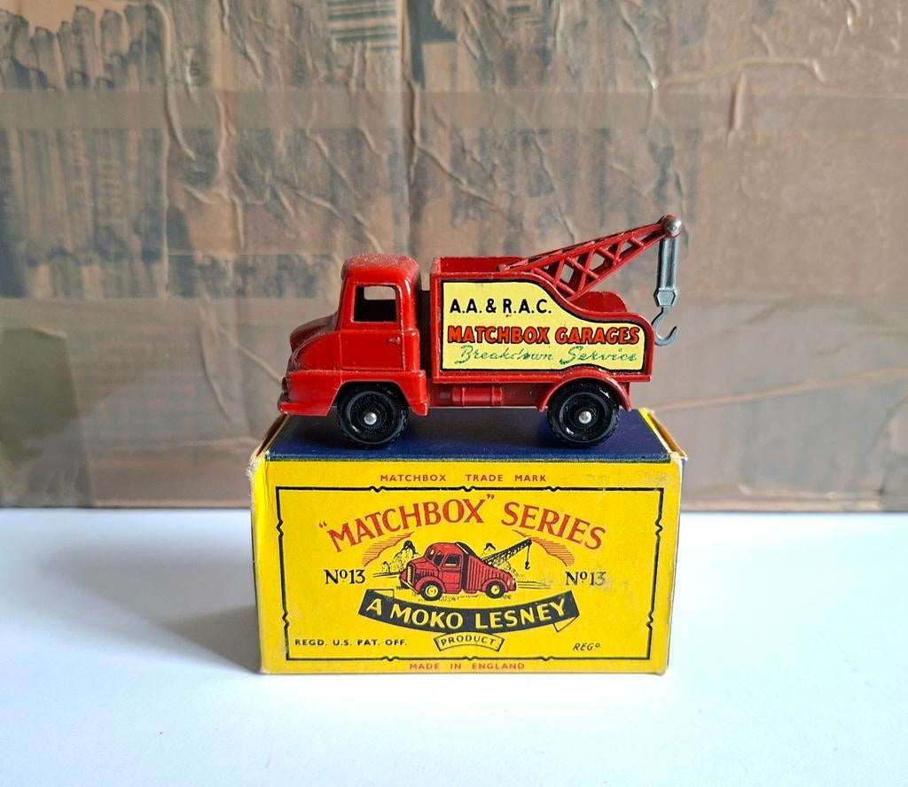 Matchbox 13 ford thames wreck truck, Verzenden