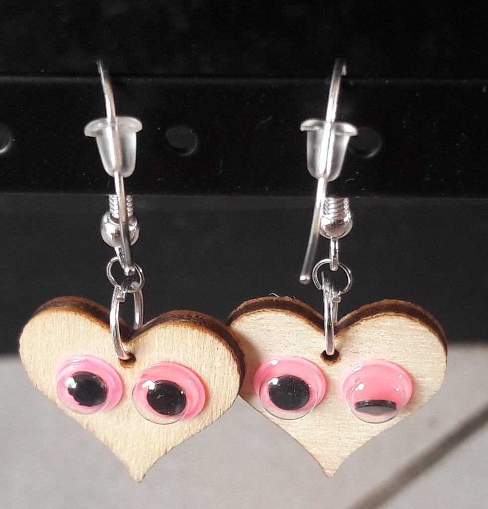 Oorbellen met wiebeloogjes, Bijoux, Sacs & Beauté, Boucles d'oreilles, Neuf, Pendantes, Autres couleurs, Enlèvement ou Envoi