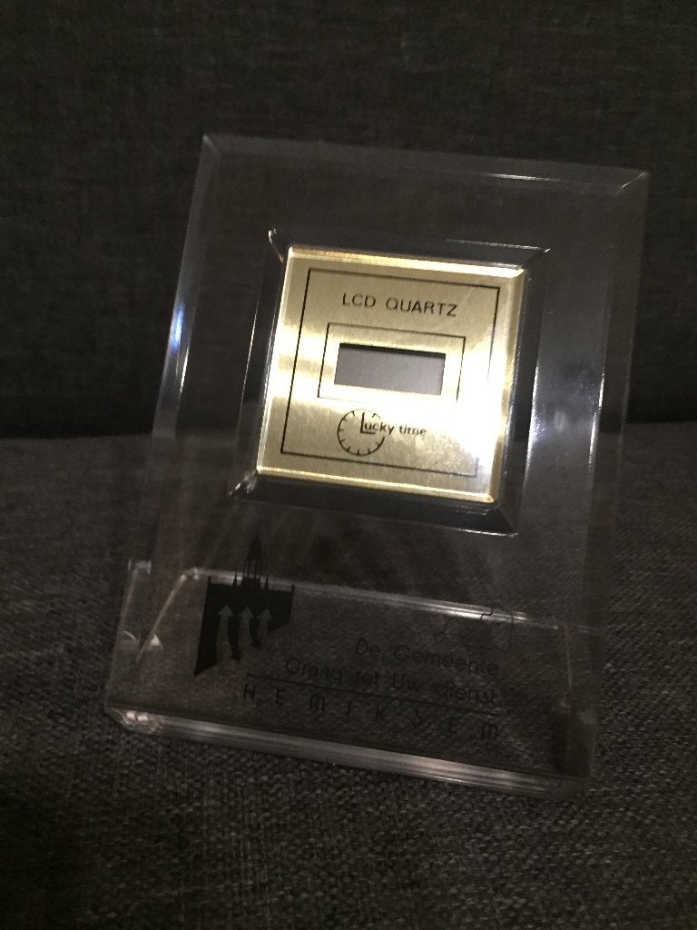 Vintage klokje gemeente Hemiksem, Vintage, Overige typen, Ophalen of Verzenden, Zo goed als nieuw
