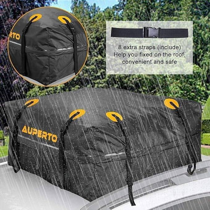 Dakkoffer / Dakreistas Auperto 450l, Autos : Divers, Coffres de toit, Comme neuf, Enlèvement ou Envoi