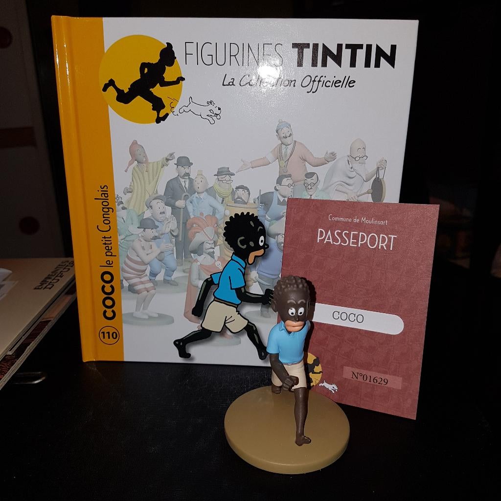 tintin figurine officielle n 110 coco, Enlèvement ou Envoi, Tintin, Comme neuf, Statue ou Figurine