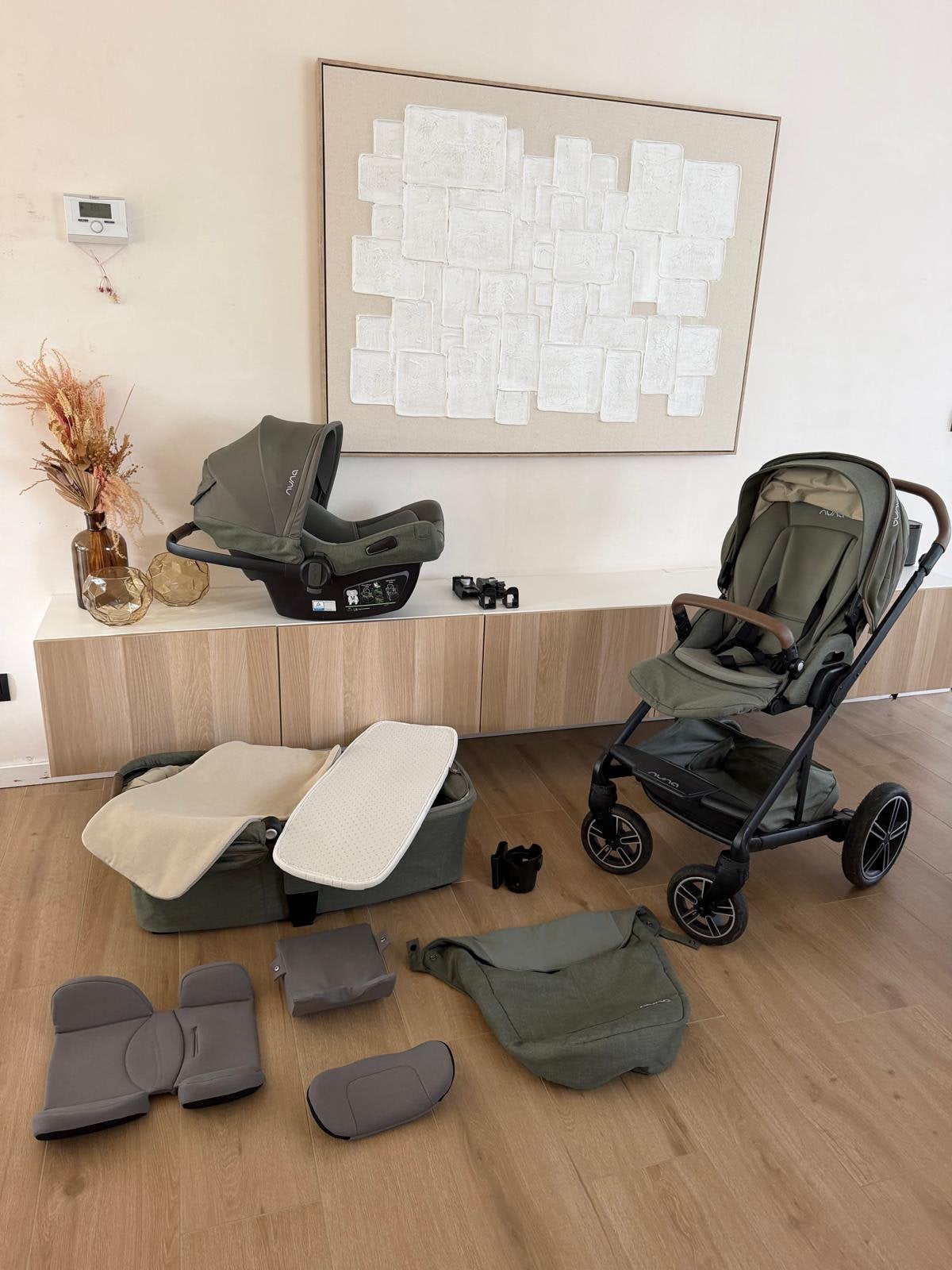 Nuna next pine 3in1 met isofix en autostoel, Ophalen, Zo goed als nieuw