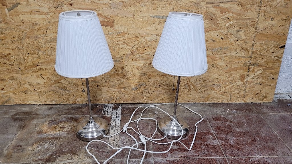 2 Lampes de chevet Ikea, Moins de 55 cm, Moins de 45 cm, Enlèvement, Utilisé