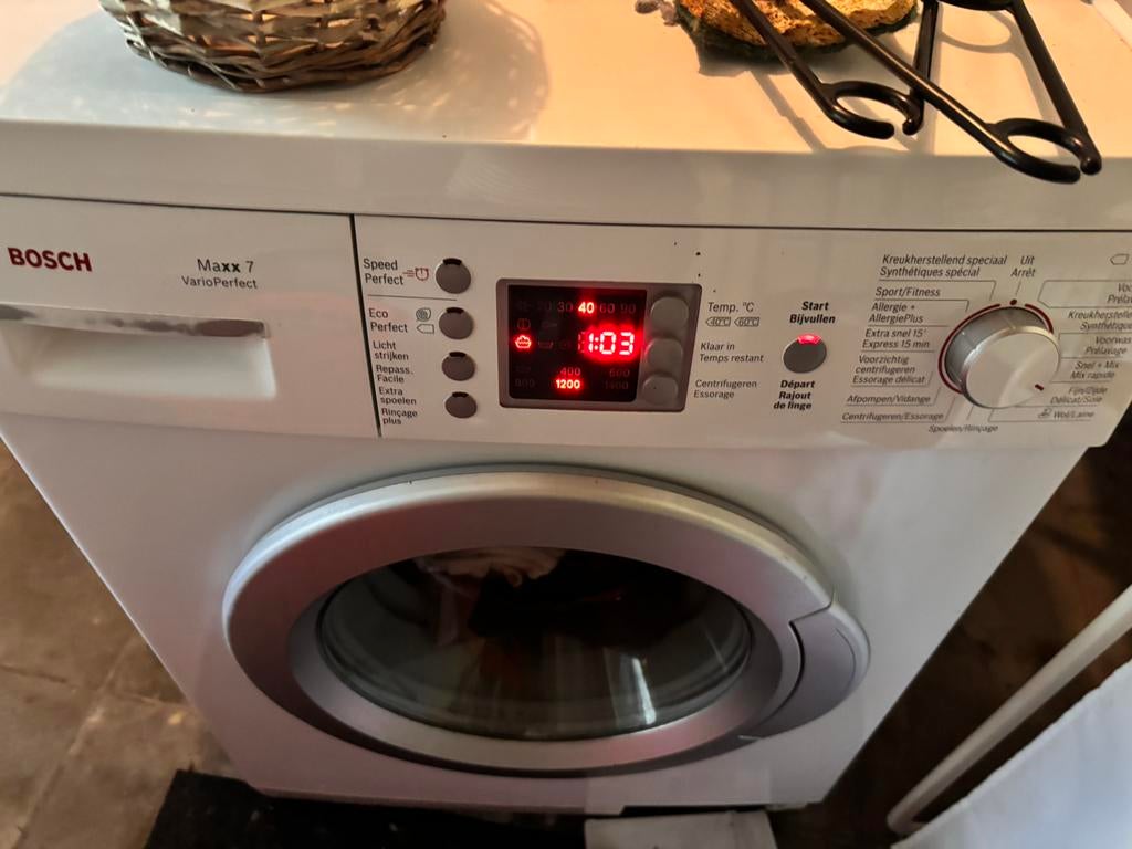 lave linge Bosch Maxx7 Vario perfect, Elektronische apparatuur, 6 tot 8 kg, Ophalen, Gebruikt, Energieklasse A of zuiniger