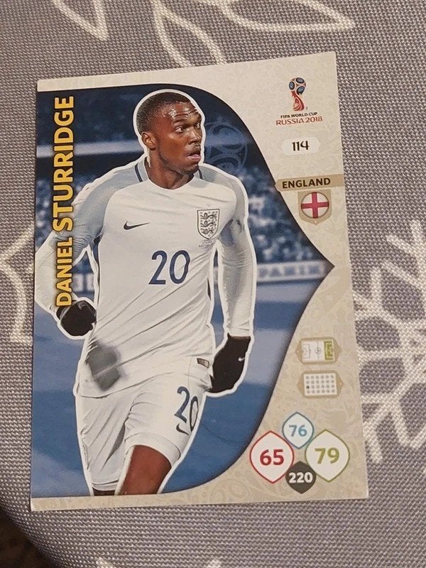 Panini / Voetbalkaart : Daniel Sturridge / Engeland /WK 2018, Collections, Enlèvement ou Envoi, Comme neuf, Cartes de joueur