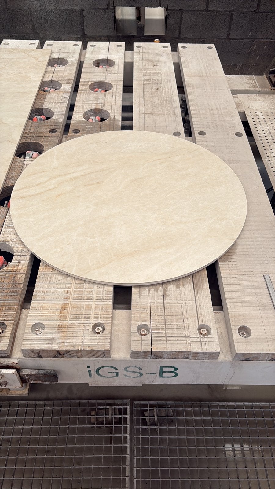2x NIEUW Neolith Taj Mahal tafelblad– rond Ø80 cm – 12 mm, Ophalen of Verzenden, Zo goed als nieuw, Rond