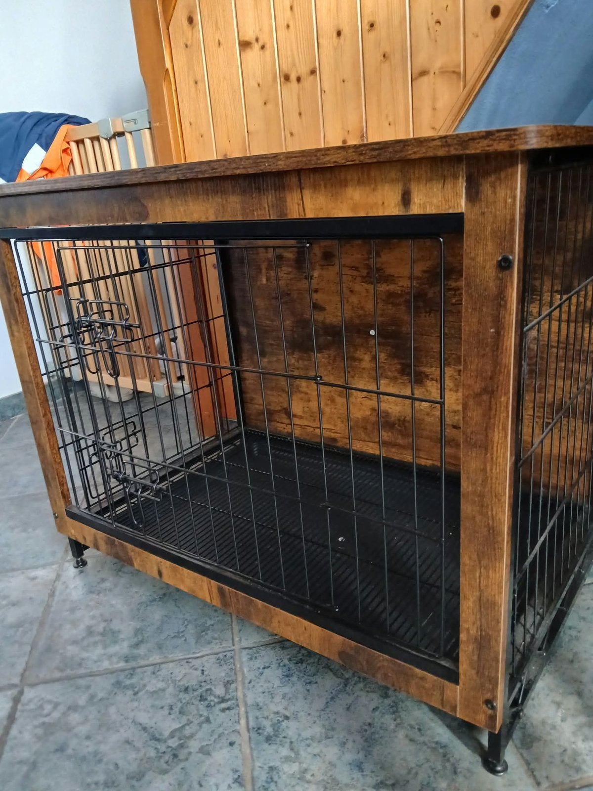Honden bench in hout, Enlèvement, Comme neuf