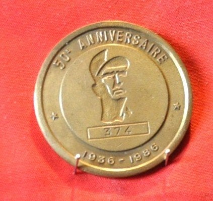 médaille bronze 50eme ans anciens légion étrangère Belgique, Enlèvement ou Envoi, Autres, Ruban, Médaille ou Ailes