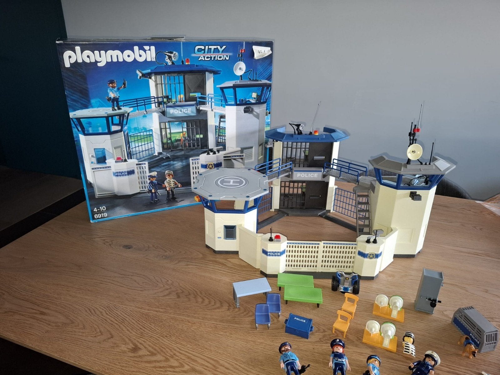 playmobil 6919 - politiebureau met gevangenis, Bâtiment, Comme neuf, City action, Kit complet