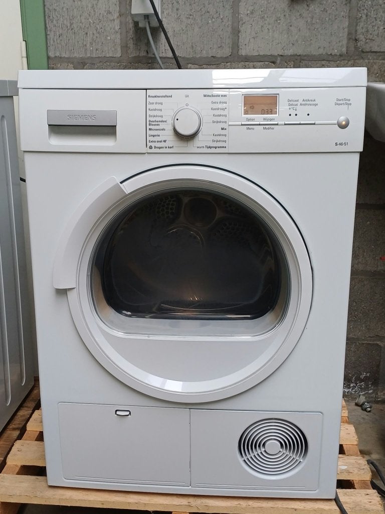Droogkast Siemens, Elektronische apparatuur, Ophalen, Anti-kreukfase, 8 tot 10 kg, Refurbished