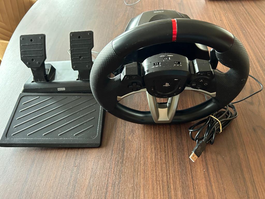 Hori playstation stuur slechts 5x gebruikt, 80 euro, Ophalen, PlayStation 4, Zo goed als nieuw, Stuur of Pedalen