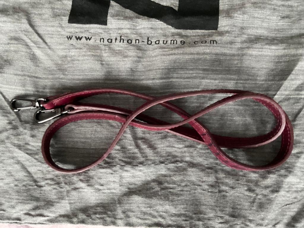 Handtas Nathan Bordeaux crocodilprint 27 x 30 x 9, Handtassen en Accessoires, Tassen | Damestassen, Ophalen, Zo goed als nieuw