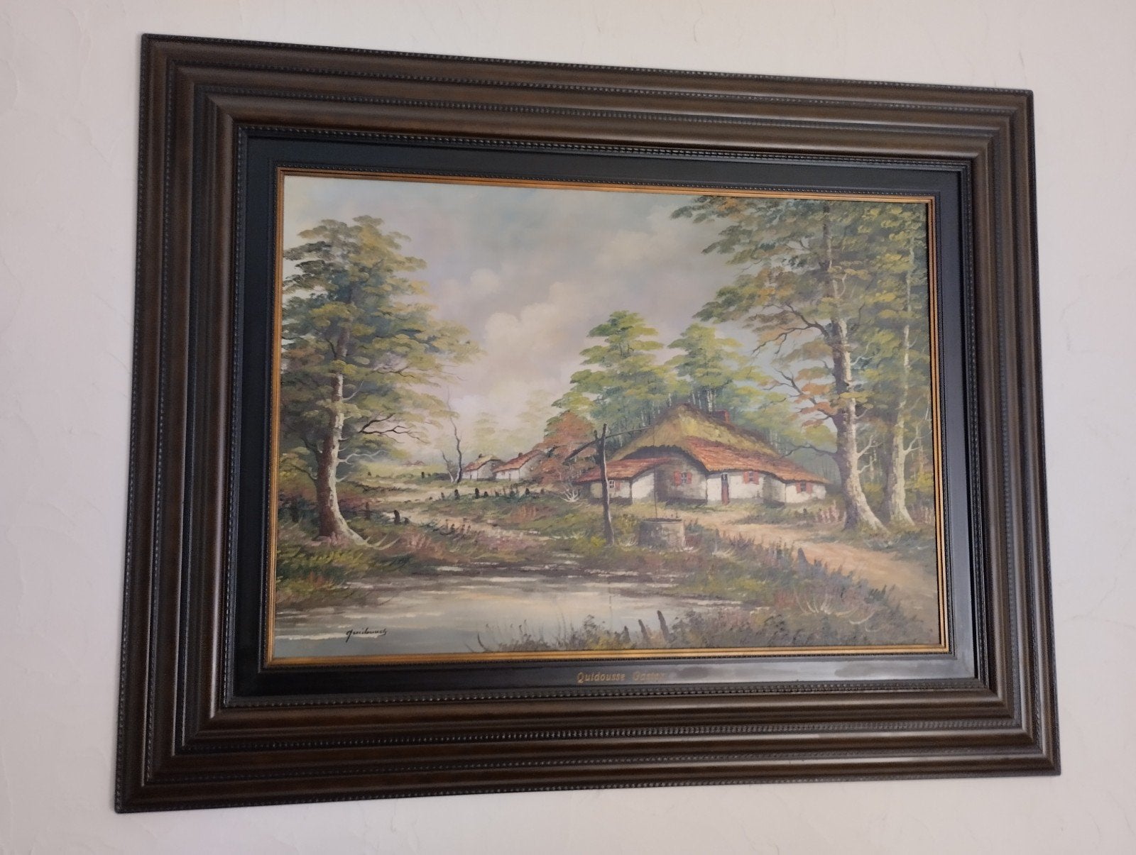 Prachtig schilderij van Gaston Quidousse 140x110, Ophalen