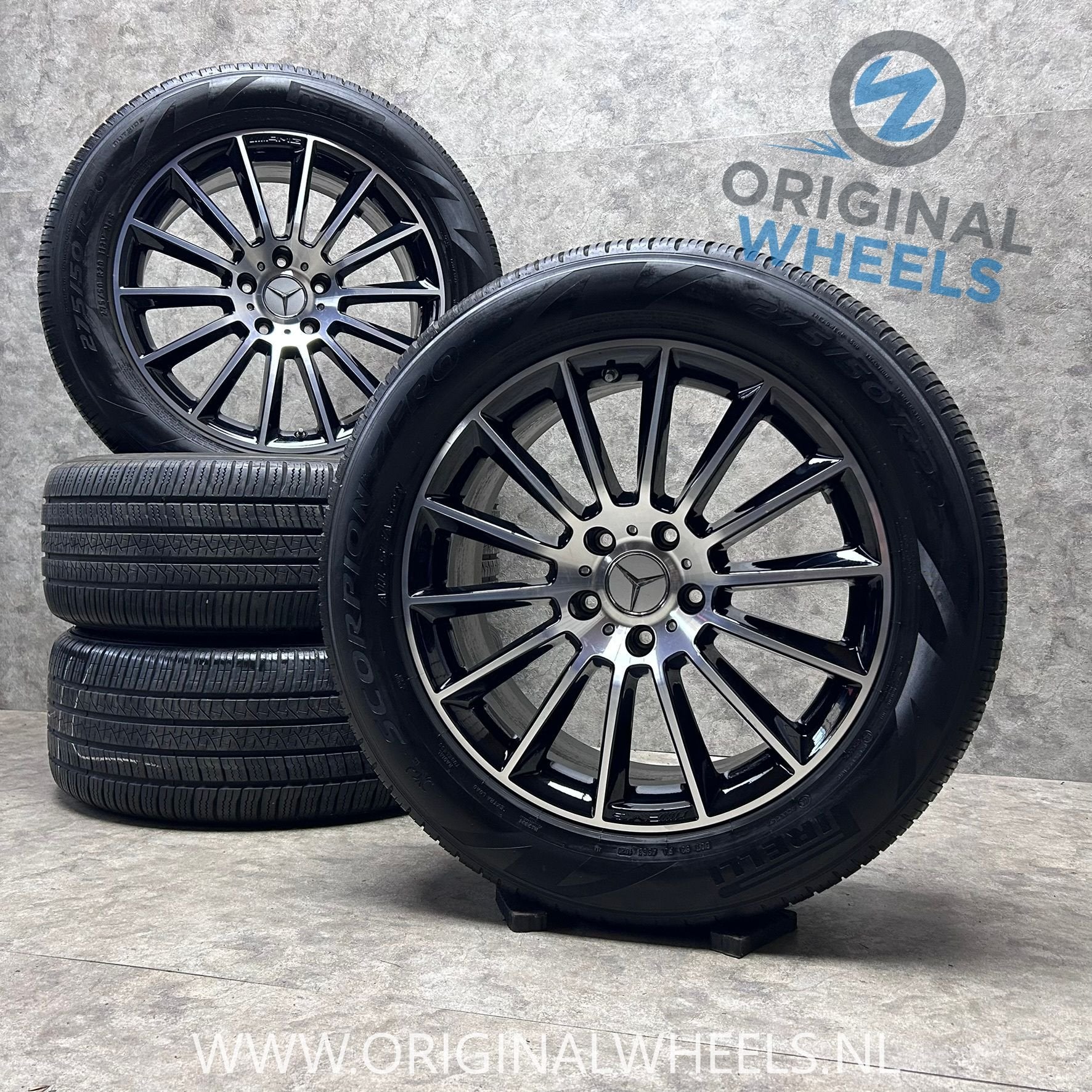 20 inch originele AMG velgen + 4 seizoenen banden MB G klass, Pneus et Jantes, 4 Saisons, 275 mm, -