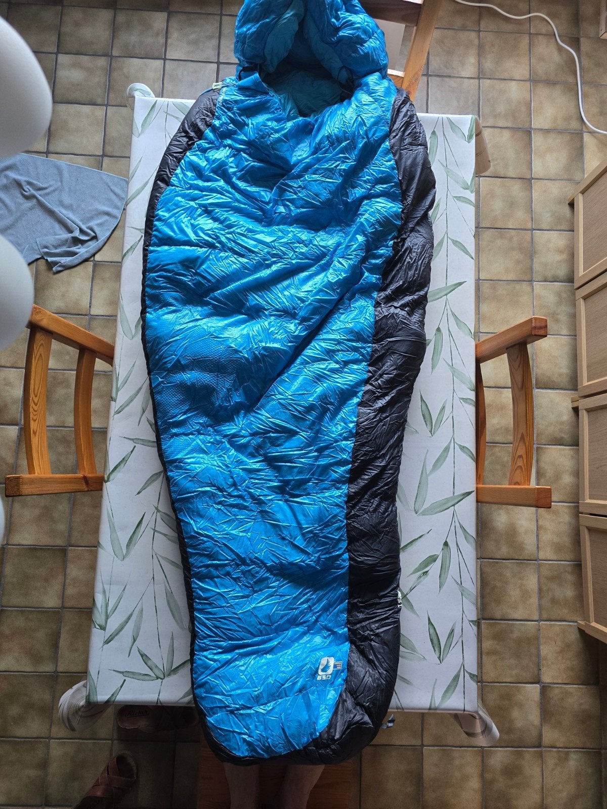 The North Face sac de couchage W Blue Kazoo, Enlèvement ou Envoi, Utilisé
