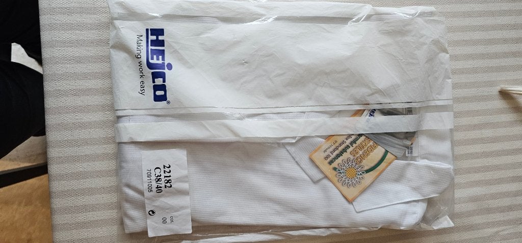 Witte stofjas voor dames, nieuw, maat 38/40, wit, slager, Hejco, Ophalen, Nieuw