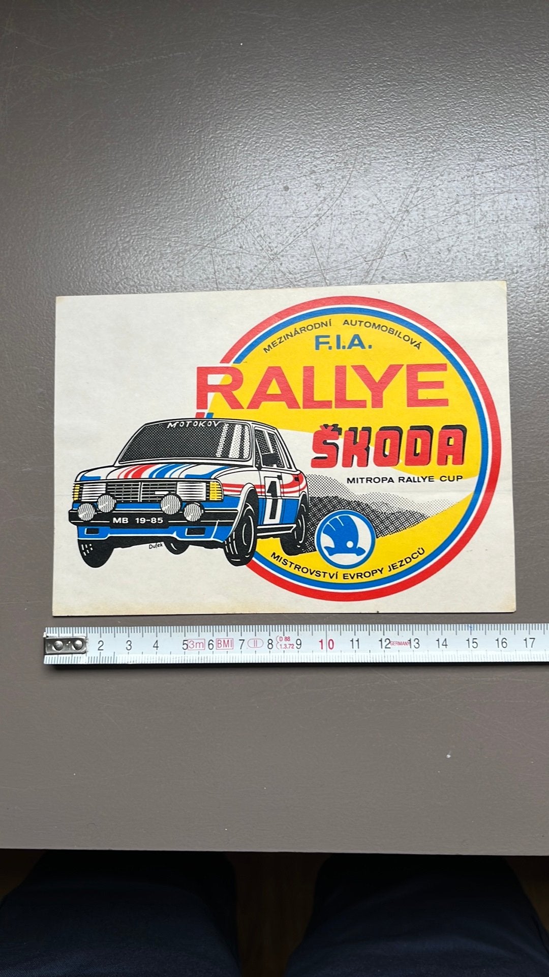 Sticker Rallye 1985, Verzamelen, Ophalen of Verzenden, Zo goed als nieuw