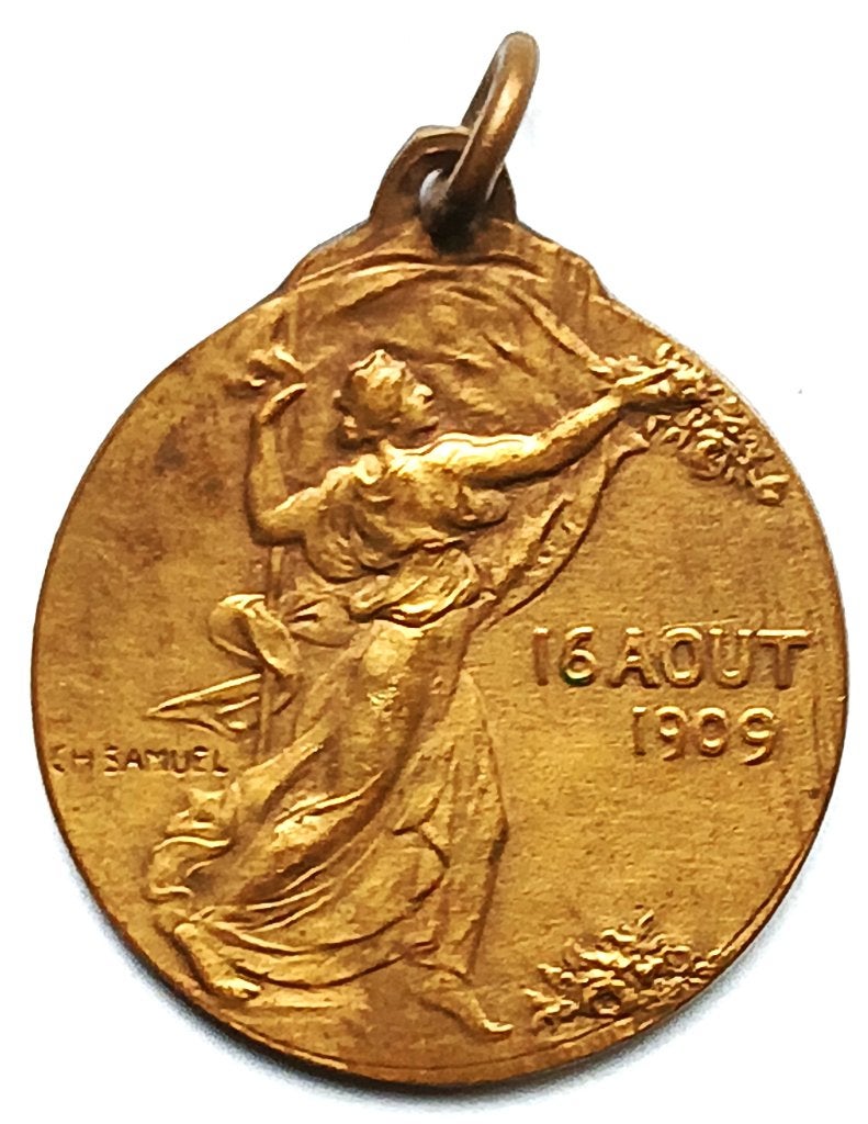 penning van de Brusselse verenigingen aan Prins Albert, 1909, Ophalen of Verzenden, Brons