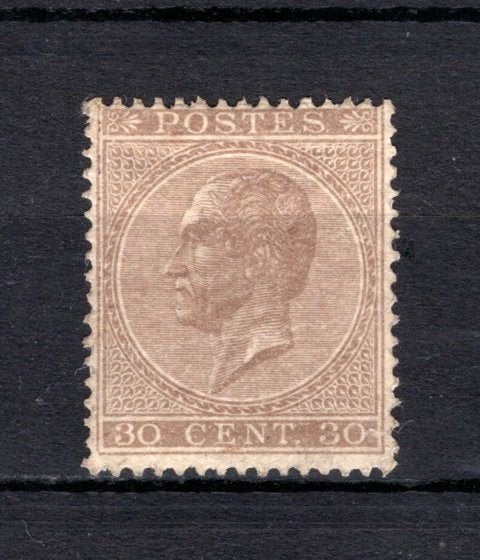 19A MH 1865-1866 - Z.M. Koning Leopold I (kamtanding 15), Verzenden, Postfris, Spoor van plakker